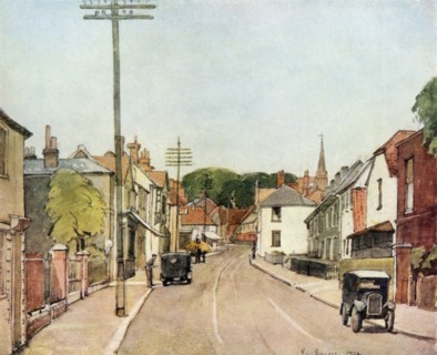 'An Essex Village: Ongar High Street', 1943. Creator: E. Eason.