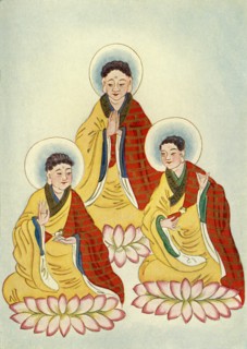 'The Buddhist Triad', 1922. Creator: Unknown.