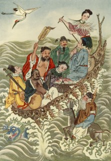 'The Eight Immortals Crossing the Sea', 1922. Creator: Unknown.