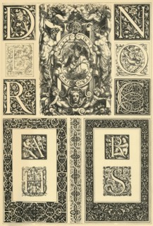 French Renaissance typographic ornaments, (1898). Creator: Unknown.