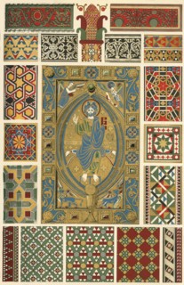 Byzantine incrusted enamel, marbre mosaic, glass mosaic, (1898). Creator: Unknown.