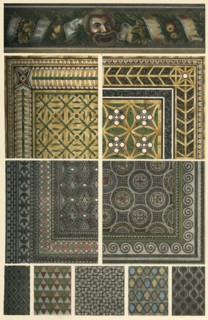 Roman mosaic floors, (1898).  Creator: Unknown.