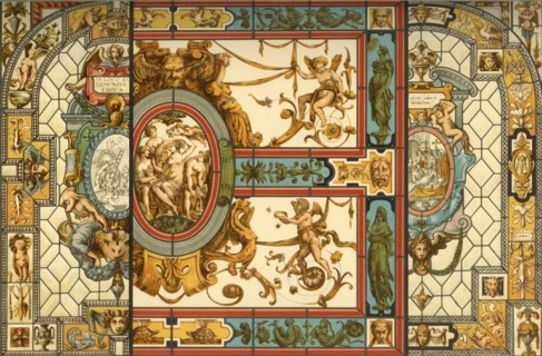 Italian Renaissance stained glass, (1898).  Creator: Unknown.