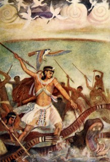 'Horus in Battle', 1915. Creator: Evelyn Paul.