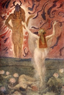 'Isis and Ra', 1915. Creator: Evelyn Paul.