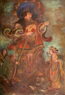 'Susa-no-o and Kushi-nada-hime', 1912. Creator: Evelyn Paul.