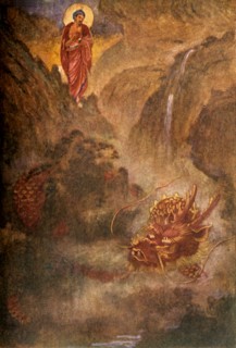 'Buddha and the Dragon', 1912. Creator: Evelyn Paul.