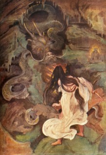 'Tokoyo and the Sea Serpent', 1912. Creator: Evelyn Paul.