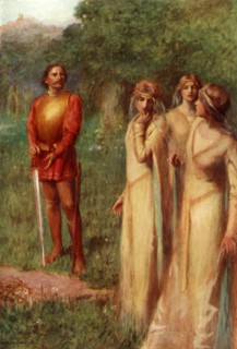 'Two of them looked meaningly at their companion', 1917. Creator: Unknown.