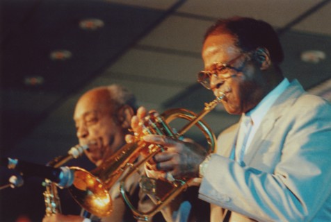 Clark Terry, Jazz Inn Party, Holland, 1989. Creator: Brian Foskett.