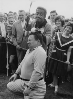 Sammy Davis Jr, Harry Secombe, Pro-Am Golf, North London, 1962. Creator: Brian Foskett.