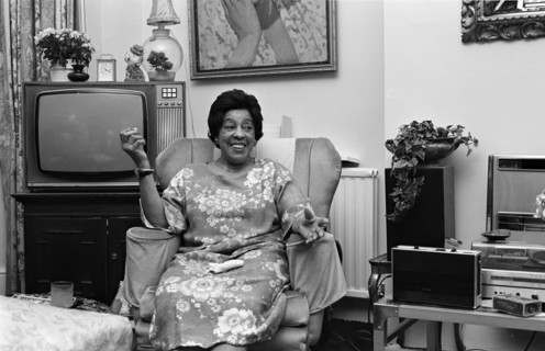 Adelaide Hall at Home, London, May 1989. Creator: Brian O'Connor.