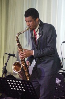 Xhosa Cole, Xhosa Cole Quartet, Watermill Jazz Club, Dorking, Surrey, 21 Jan 2020. Creator: Brian O'Connor.
