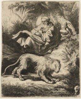St Jerome reading, 1634. Creator: Rembrandt Harmensz van Rijn.