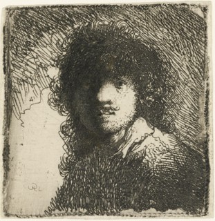 Self-portrait bare-headed: bust, c.1629. Creator: Rembrandt Harmensz van Rijn.