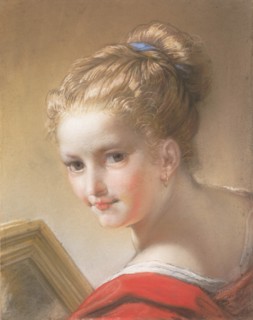 Study of a Girl in Red, 1717. Creator: Benedetto Luti.