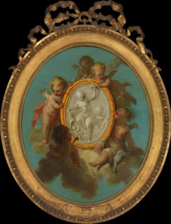 Putti with a Medallion. Creator: Charles Eisen.