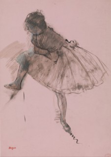 Study of a Ballet Dancer (recto); Two Studies of Dancers (verso), ca. 1873. Creator: Edgar Degas.