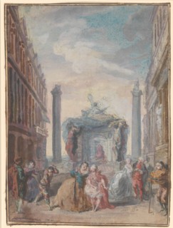 Les fêtes vénitiennes, after 1759. Creator: Gabriel de Saint-Aubin.