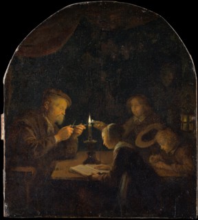 An Evening School, ca. 1655-57. Creator: Gerrit Dou.