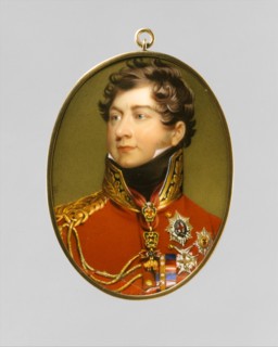 George IV (1762-1830) as Prince Regent, after Lawrence, 1816. Creator: Henry Bone.