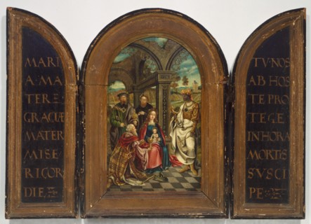 Adoration of the Magi, probably seventeenth century. Creator: Imitator of Netherlandish (Antwerp Mannerist) Painter.