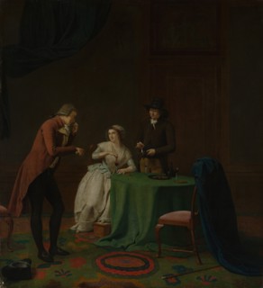 Conversation Piece (The Sense of Smell), probably 1791. Creator: Jan Ekels the Younger.