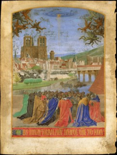 The Right Hand of God Protecting the Faithful against the Demons, ca. 1452-1460. Creator: Jean Fouquet.
