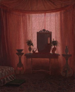 A Bedroom in Bernstorff Palace near Copenhagen, ca. 1845. Creator: Johan Vilhelm Gertner.