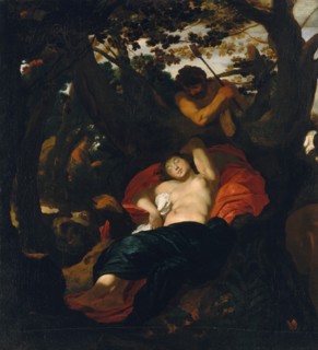 Nymph and Shepherd, ca. 1625. Creator: Johann Liss.