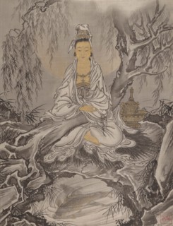 White-Robed Kannon , ca. 1887. Creator: Kawanabe Kyosai.
