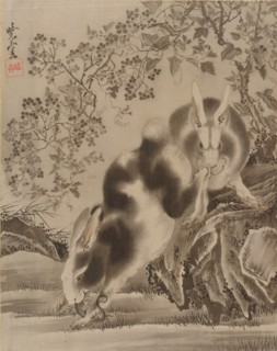Rabbits, ca. 1887. Creator: Kawanabe Kyosai.