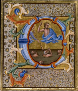 Last Judgment in an Initial C, ca. 1406-7. Creator: Lorenzo Monaco.