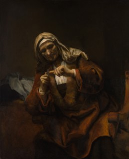 Old Woman Cutting Her Nails, ca. 1655-60. Creator: Style of Rembrandt (Dutch, second or third quarter 17th century).