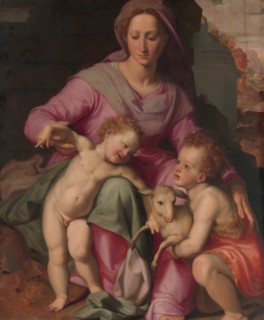 Madonna and Child with the Infant Saint John the Baptist, early 1570s. Creator: Santi di Tito.
