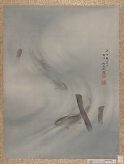 Fishes Swimming, Summer, 1891. Creator: Seki Shuko.