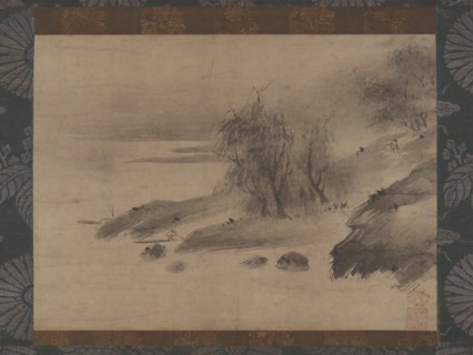 Ink Landscape (Suiboku sansui zu), 15th-early 16th century. Creator: Shinso Soami.
