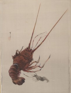 Crayfish, ca. 1887. Creator: Watanabe Seitei.