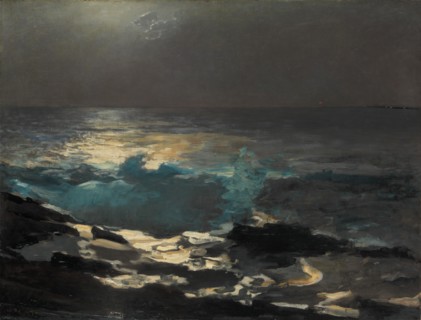 Moonlight, Wood Island Light, 1894. Creator: Winslow Homer.