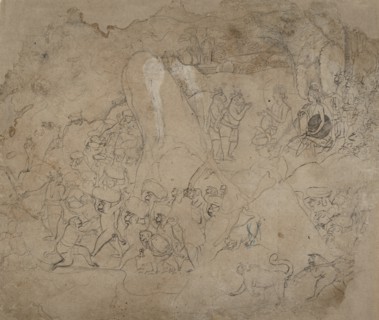 Building the Bridge to Lanka, ca. 1800. Creator: Unknown.