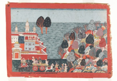Folio from a Bhagavata Purana series, ca. 1775-1800. Creator: Unknown.