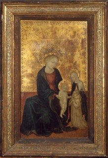 Madonna and Child with Saint Catherine of Siena and a Carthusian Donor, ca. 1411-24. Creator: Italian, Lombard (probably Pavia).
