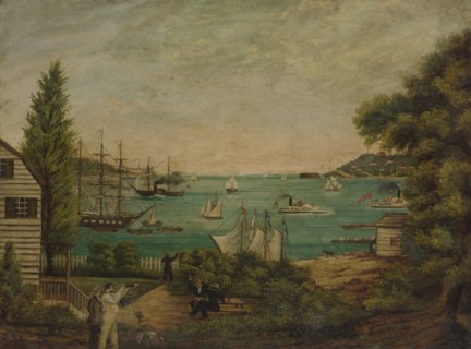 View from Staten Island, ca. 1855. Creator: Unknown.