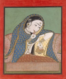 Melancholy Courtesan, ca. 1750. Creator: Unknown.