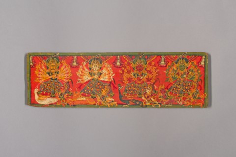 Book Cover with Four Durgas, 18th century. Creator: Unknown.