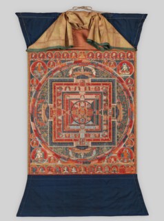 Mandala of the Forms of Manjushri, the Bodhisattva of Transcendent Wisdom, late 14th century. Creator: Unknown.