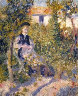 Nini in the Garden (Nini Lopez), 1876. Creator: Pierre-Auguste Renoir.