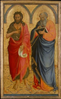 Saints John the Baptist and Matthew, possibly 1433. Creator: Bicci di Lorenzo.