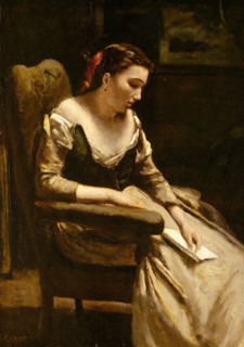 The Letter, ca. 1865. Creator: Jean-Baptiste-Camille Corot.