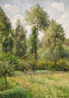 Poplars, Éragny, 1895. Creator: Camille Pissarro.